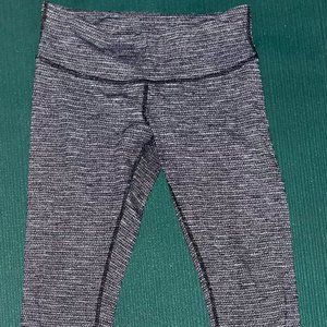 Dark gray and black Lululemon leggings